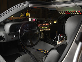 DeLorean DMC-12, Back to the Future, 1990 movie car HD wallpaper
