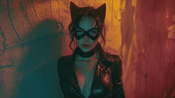 Catwoman Enigmatic Presence, catwoman, superheroes, cosplay, artist, artstation HD wallpaper