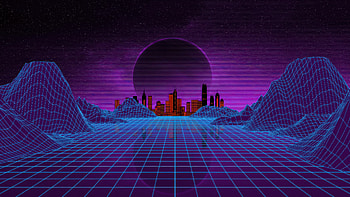 City Synthwave Retro Grid, city, synthwave, vaporwave, retro, artist, artwork, digital-art HD wallpaper