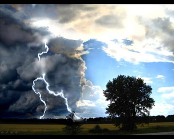 lightening, flash, thunder, loud, bright HD wallpaper
