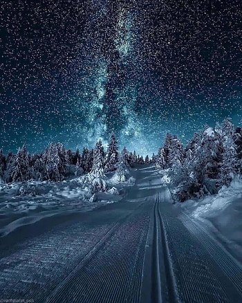 Winter, atmosphere, sky HD phone wallpaper