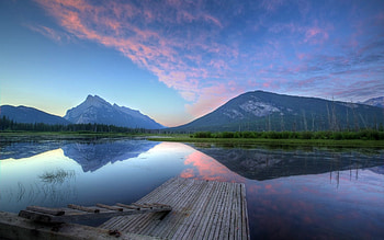 Landscape, Rivers, Mountains HD wallpaper