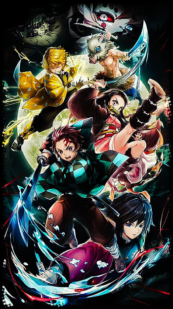 Kimetsu no yaiba, art, cartoon, anime HD phone wallpaper