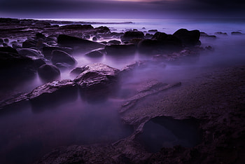 Rocks Shore Long Exposure , rocks, long-exposure, nature HD wallpaper