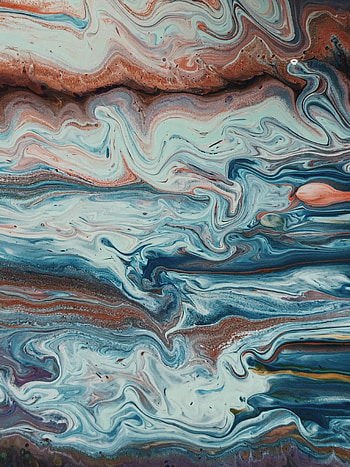 Abstract painting, bluish HD phone wallpaper