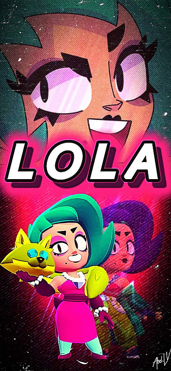 Brawl Stars Lola, red, magenta, famosa, estrrella, rose, Brawl Stars HD phone wallpaper