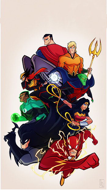 DC Comics, Batman, Flash, Aquaman, Superman, Wonder Woman, Comic, Justice League HD phone wallpaper