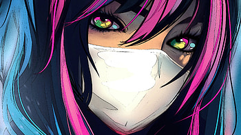 Colorful Eyes Artistic Girl , eyes, colorful, artist, artwork, digital-art HD wallpaper