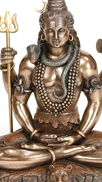 Jay Shri Mahakal, Bronze Statue HD phone wallpaper