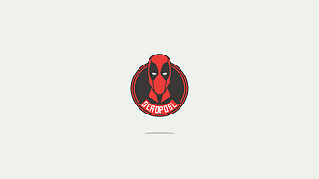 Deadpool America Minimal Logo , deadpool, superheroes, minimalism, minimalist, behance HD wallpaper