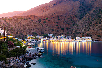 Beautiful villages, Crete Greece HD wallpaper