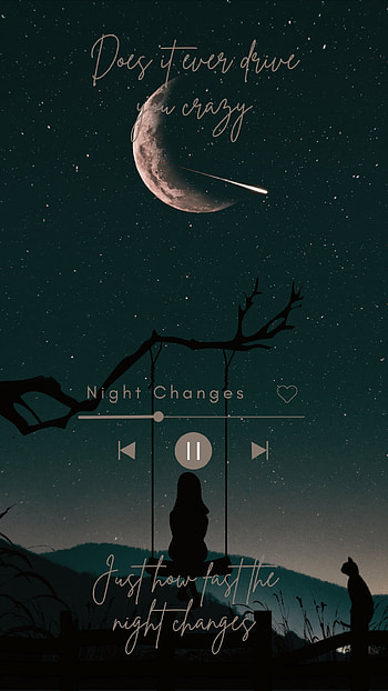Night Changes aestheti, sky, song HD phone wallpaper