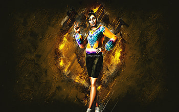 Fortnite Swirl Girl Skin, Fortnite, main characters, yellow stone background, Swirl Girl, Fortnite skins, Swirl Girl Skin, Swirl Girl Fortnite, Fortnite characters HD wallpaper