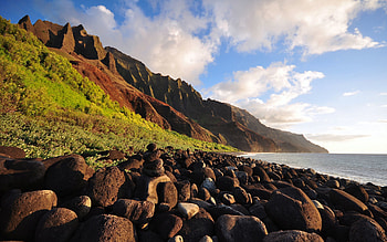 Nature, Water, Stones, Sun, Rocks, Shore, Bank, Basin, Boulders HD wallpaper