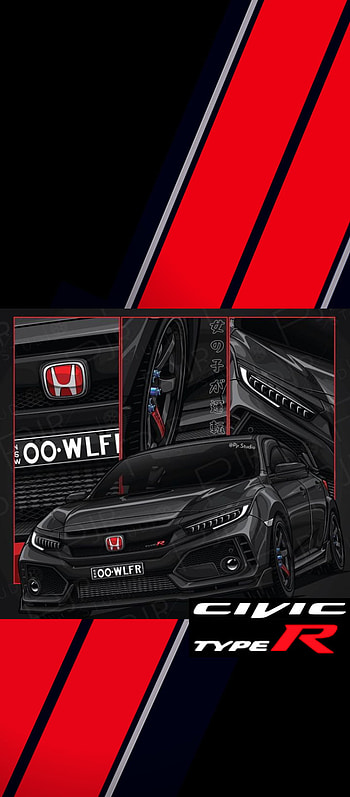 Honda Civic, automotive_exterior, Black HD phone wallpaper