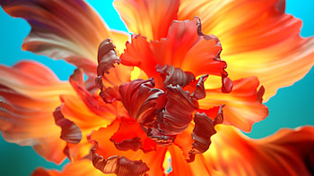 Orange Yellow Flower Floral Background Abstraction Abstract HD wallpaper