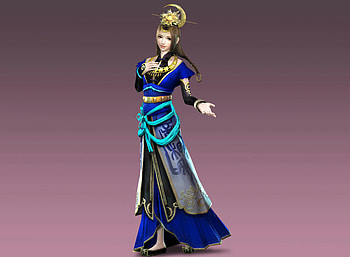 Diao Chan, games, girl, dynasty warriors, lone, cg, plain background, video games, female HD wallpaper