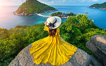 Dress, lady, nature, graphy HD wallpaper