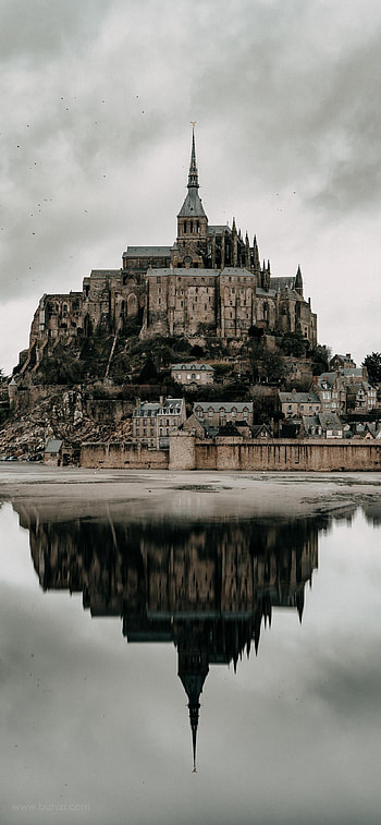 Mont Saint Michel, Travels, Architecture, History HD phone wallpaper