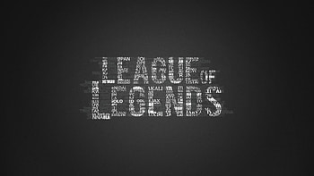 League of Legends Logo in Typography . Â« Â» HD wallpaper