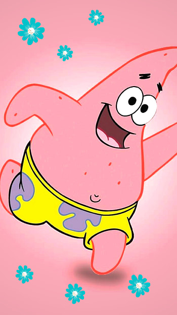 patrick star, happy HD phone wallpaper