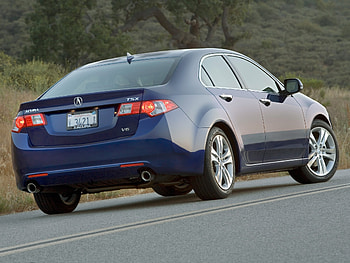 Auto, Nature, Trees, Grass, Acura, Cars, Back View, Rear View, Style, Akura, 2009, Tsx, V6 HD wallpaper