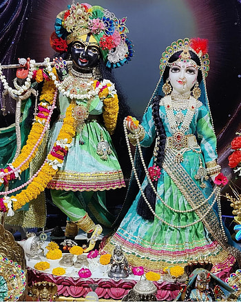 Radhakrishna, hindu, krishna, iskon HD phone wallpaper