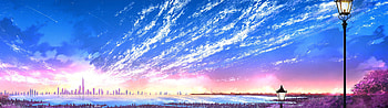City Pixel Art Dual Monitor, Aesthetic HD wallpaper
