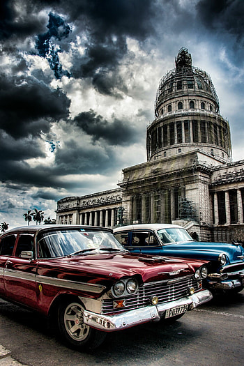 Havana's Capitol building, Iconic Havana, Cuban capital, Architectural splendor HD phone wallpaper