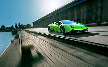 Lamborghini Huracan, huracan, gree, car, Lamborghini, fast, 2016 HD wallpaper