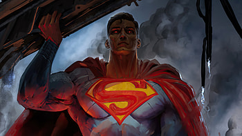 Superman The Big Blue , superman, superheroes, artwork, artist, artstation HD wallpaper