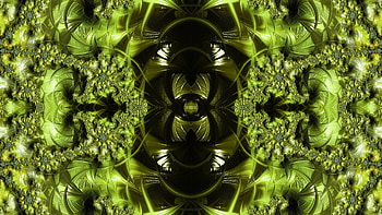 Trippy Psychedelic Fractal, trippy, psychedelic, aesthetic, green, Abstract, fractal, abstract green HD wallpaper