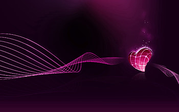 Abstract, Pink, Waves, Lines, Grid, Heart HD wallpaper