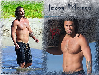Jason Momoa, actor, momoa mafia, beach HD wallpaper