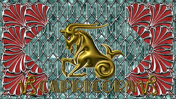 Art Deco- Capricorn - Zodiac-, Art Deco, Capricorn , Astrology , Art Deco , Zodiac HD wallpaper