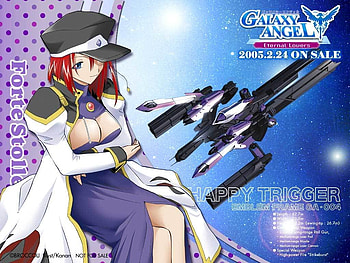 Forte's Emblen , purple, anime, ga, galaxy angel HD wallpaper
