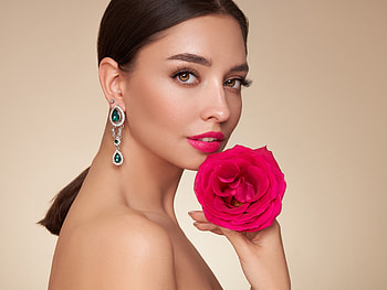 ღ, Model, Portrait, Look, Rose HD wallpaper