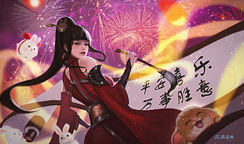 Happy New Year of Rabbit, video game, Honor of Kings HD wallpaper