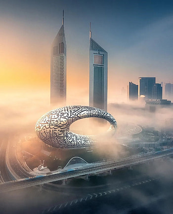 Museum of the future, atmosphere, sky HD phone wallpaper