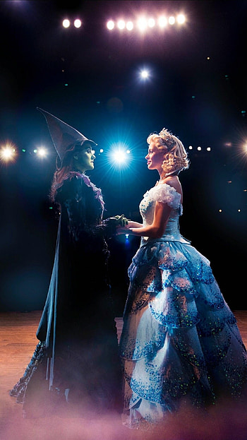 Wicked, Defying gravity, Fantasy musical, Elphaba and Glinda HD phone wallpaper
