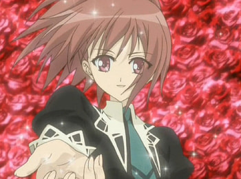 Ur Hand, nagisa, aoi, cute, long hair, beauty, nice, rose, strawberry panic, female, brown eyes, sexy, sweet, hot, girl, beautiful, anime girl, anime, aoi nagisa, pretty, nagisa aoi, brown hair, red rose, lovely HD wallpaper