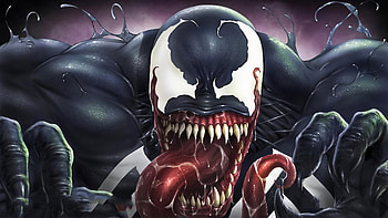 Venom Attack, venom, superheroes, deviantart, artist, artwork HD wallpaper