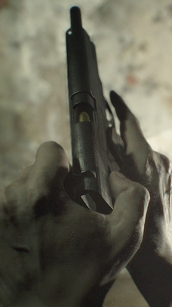 Pistol resident evil village, pistol, gun, evil HD phone wallpaper