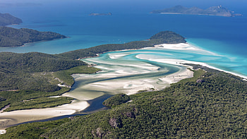 Most beautiful beaches, Whitsunday Islands HD wallpaper