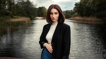 Short Hair Girl Red Head , redhead, girls, model HD wallpaper
