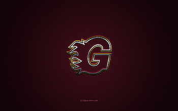 Guildford Flames, British hockey club, purple logo, purple carbon fiber background, Elite Ice Hockey League, hockey, Guildford, UK, Guildford Flames logo HD wallpaper