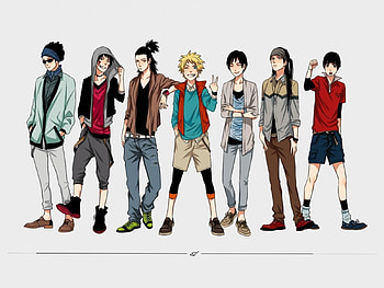 Naruto Fashion, sexy, kawaii, fashion, anime, ninja, cool, anime boy HD wallpaper