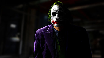 The Joker, Heath Ledger, The Dark Knight HD wallpaper