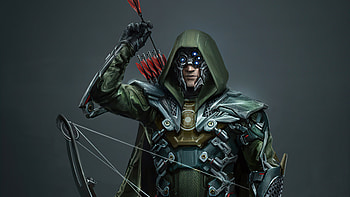 Injustice 2 Green Arrow War Suit , injustice-2, arrow, games, artstation HD wallpaper