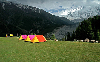 Nature, Climbers, Bright, Relaxation, Rest, Polyana, Glade, Tents, Tourists HD wallpaper